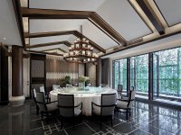 中式風格會所室內(nèi)裝修裝飾設計效果-1168-04
